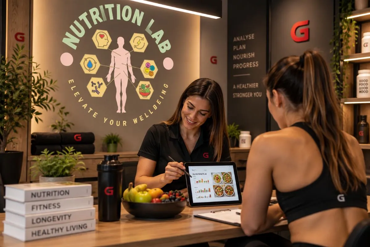 Συνεδρία διατροφής στο Nutrition Lab του Gymnasium